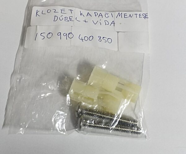 Klozet Kapağı Menteşesi Dübel+Vida 150990400850