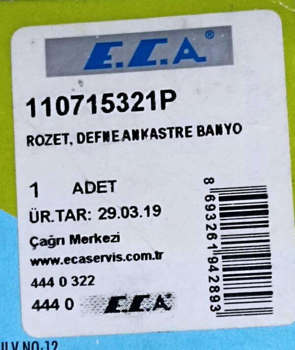 PLASTİK ROZET ANK. 110715321P - Görsel 3