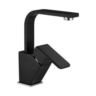 AR 103588108 Lunetta Kuğu Mat Siyah Lavabo Bataryası
