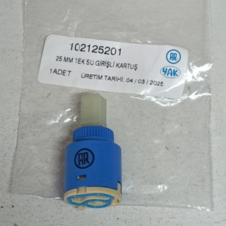 102125201 25 MM TEK SU GİRİŞLİ KARTUŞ AR