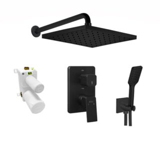 ECA Tiera Ankastre Duş Seti 2-Yollu Mat Siyah 102199772C1