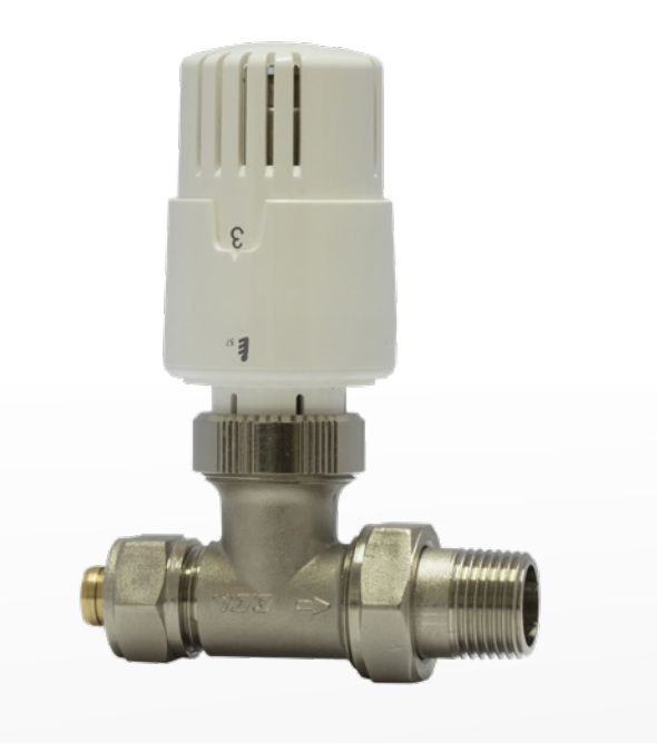 E.C.A Termostatik Radyatör Valfi Düz Pex Trv4 (16*2mm) 602120779