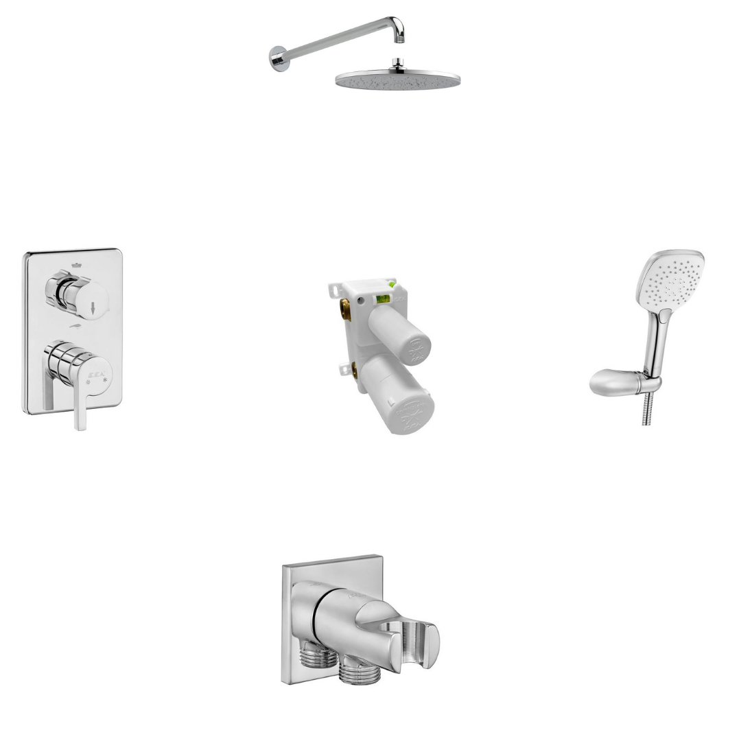 E.C.A İcon Ankastre Duş seti 2 Yollu 102199006 - Görsel 3