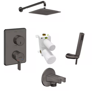 E.C.A Life Ankastre Duş Seti 2 Yollu 102199023 Mat Antrasit