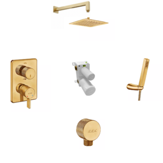 E.C.A Life Ankastre Duş seti 2 yollu Gold 102199008