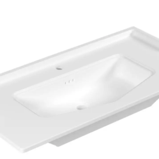 Serel Royal Tezgah Üstü Etajerli Lavabo, 100 cm RY43TDS110H